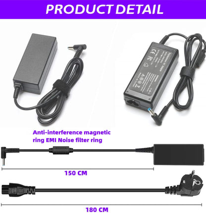 HP laptop charger 45W 19.5V 2.31A notebook laptop power supply AC adapter for HP network battery power supply charger plug: 【4.5mm*3mm】