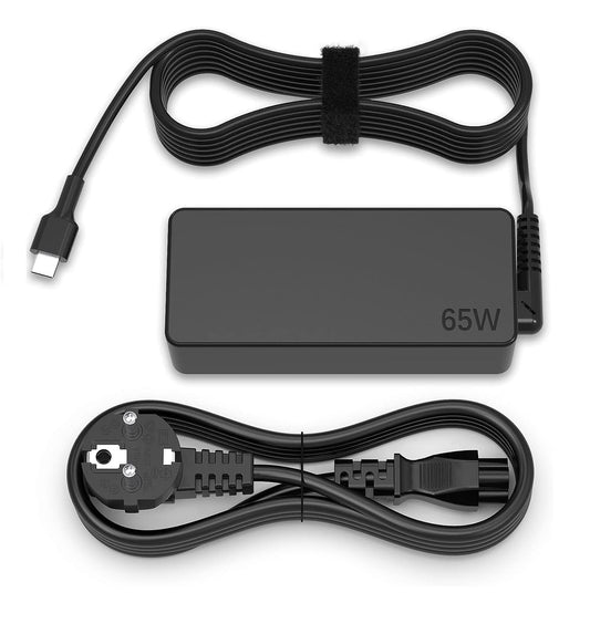 65W/45W power adapter USB C laptop charger compatible with Lenovo ThinkPad X1 Carbon T14 T480 T490 T580 E14 E15 E580 E590 L14 L15 Yoga C740 C940 Slim 7 - Type C laptop charger fast charger.