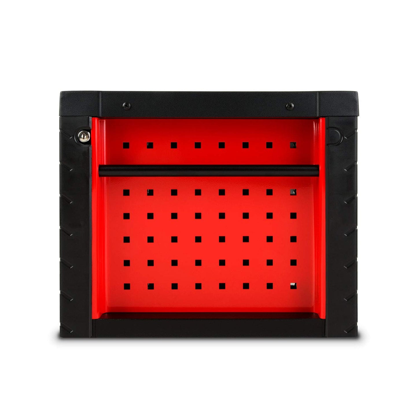 EBERTH Empty Tool Box, Metal Tool Cabinet with 3 drawers, ball-bearing telescopic rails, full extension, lockable tool box with 2 keys, red powder-coated tool chest.