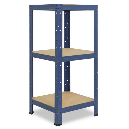 shelfplaza® 100x40x40cm HOME heavy duty shelf blue/metal shelf with 3 shelves/cellar shelf metal, garage shelf, workshop shelf or storage shelf/metal boltless shelf with 175kg load capacity