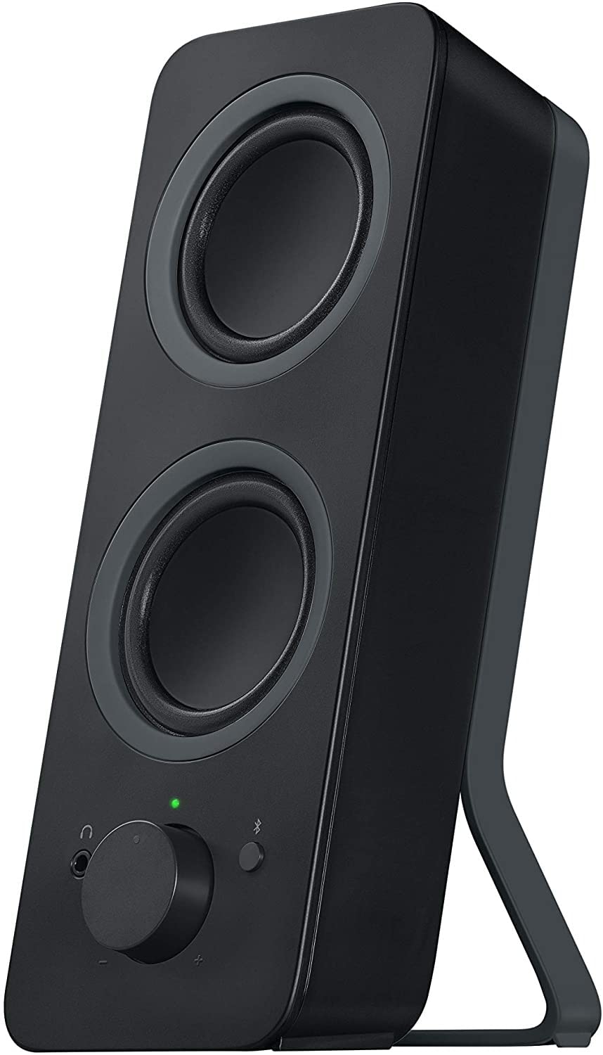 Logitech Z207 Wireless PC Speakers, Bluetooth, Stereo Sound, 10 Watts Peak Power, 3.5 mm Input, Headphone Jack, Easy-Switch Feature, EU Plug, PC/TV/Tablet/Phone - Black