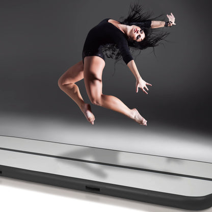 VENDOMNIA Airtrack Mat, inflatable gymnastics mat in 10/20cm height, available in 1/2/3/4/5/6/7/8m length, with electric pump & bag. Perfect for tumbling, training, fitness, sports, and yoga.
