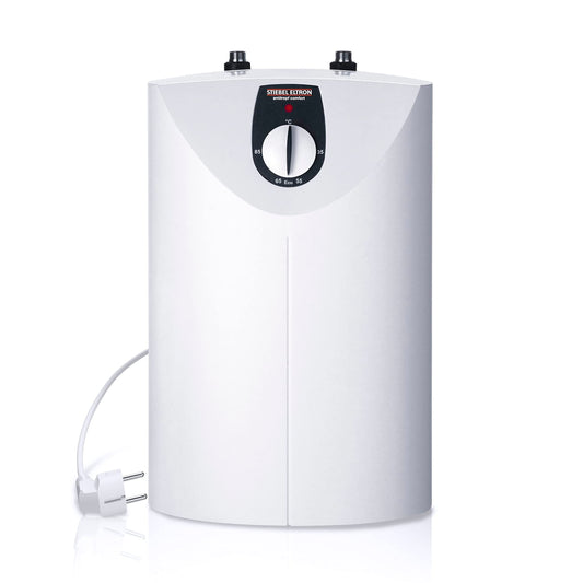 STIEBEL ELTRON pressurized mini storage water heater SNU 5 SL, 5l, undersink unit, anti-drip and thermostop function, with 230V plug, 2 kW, 221115