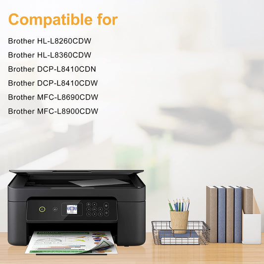 LeciRoba TN-423 for Brother TN423 TN-423BK TN-423C TN-423M TN-423Y TN-421 TN-421BK TN-421C TN-421M TN-421Y toner for Brother HL-L8260CDW L8360CDW DCP-L8410CDN L8410CDW MFC-L8690CDW L8900CDW (5 Pack)