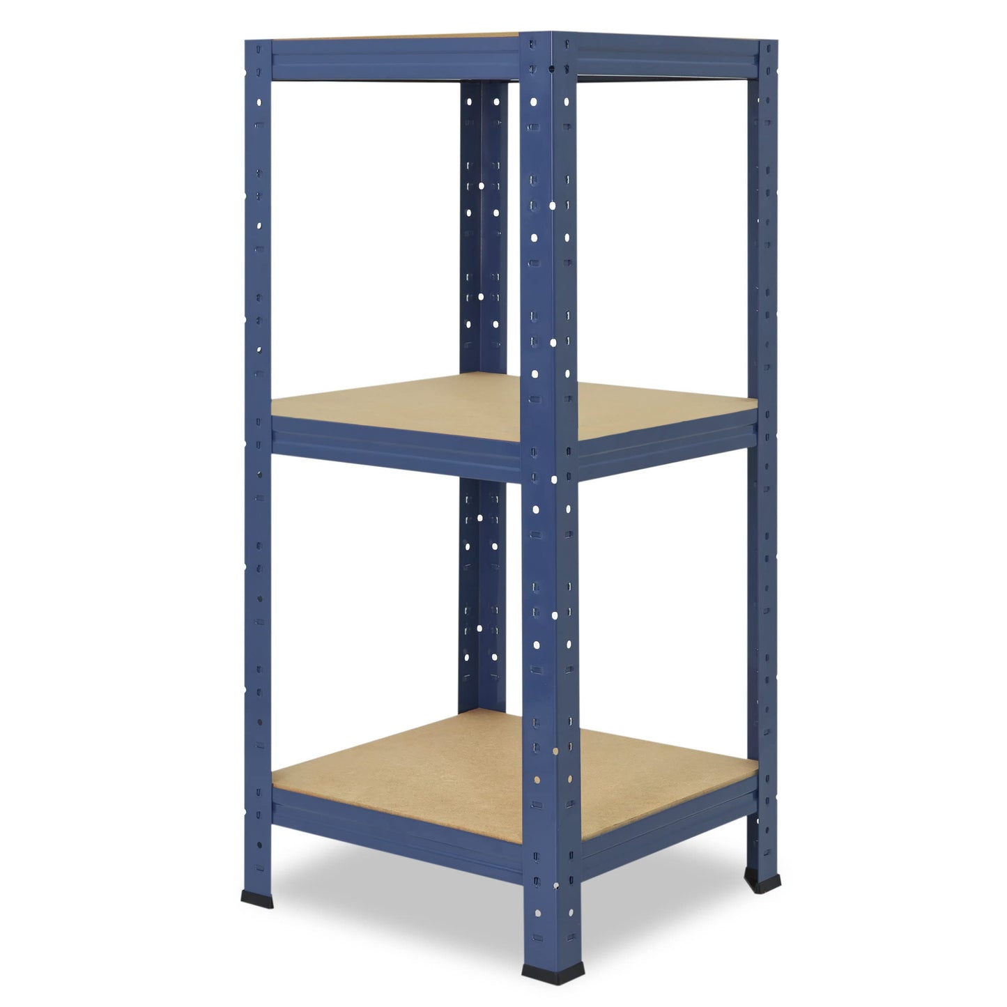 shelfplaza® 100x40x40cm HOME heavy duty shelf blue/metal shelf with 3 shelves/cellar shelf metal, garage shelf, workshop shelf or storage shelf/metal boltless shelf with 175kg load capacity