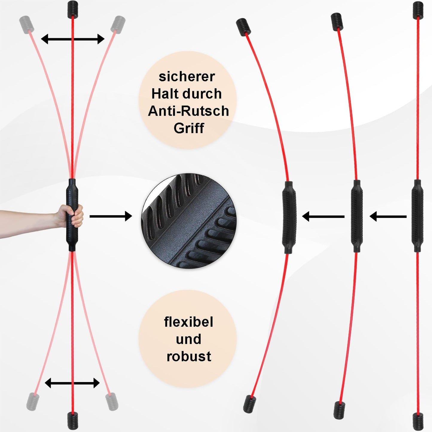 ALPIDEX Fitness Swingstick to train deep muscles.