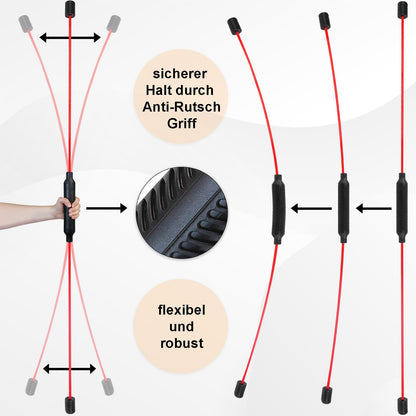 ALPIDEX Fitness Swingstick to train deep muscles.