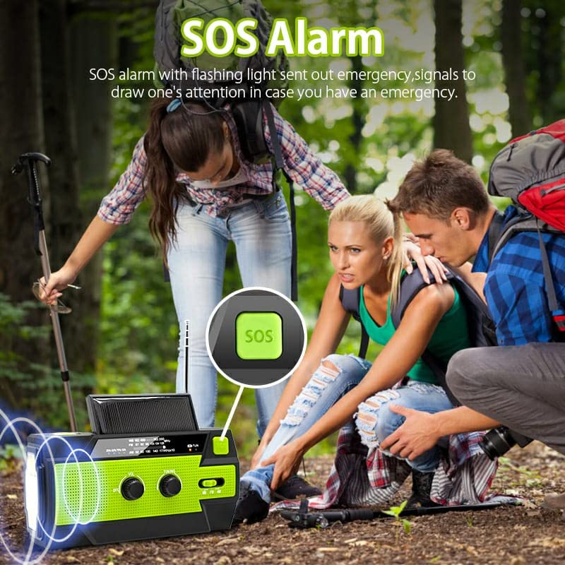 Villageboom crank radio solar power and light | Emergency radio | A product with social impact. Enhance your camping experience while also supporting women's groups in Africa!