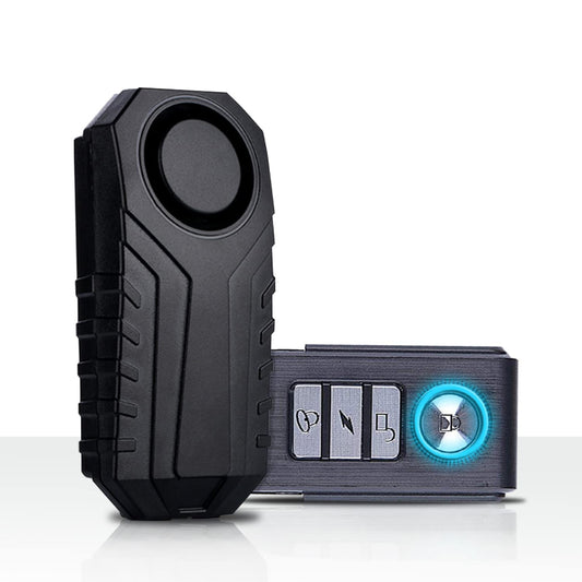 Improved bike alarm, waterproof, with remote control, vibration, for motorcycle, bike, door, burglary alarm, adjustable sensitivity, window/door alarm vibration sensors