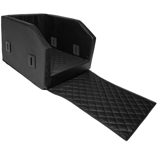 CopcoPet Backseat Dog Car Seat Auto Dog Bed Dog Bed Transport Bed Car Seat Cover (55 x 105 x 38 cm, Black)