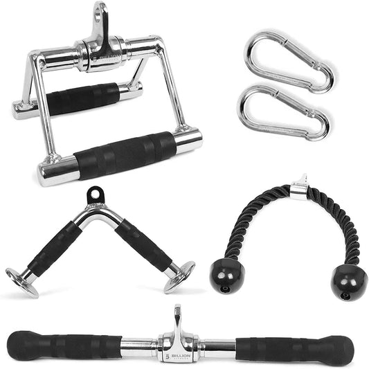 5 trillion triceps cable press down weight machine accessory V-bar with rotation tricep trainer triceps bar cable pulley fitness set made of solid steel