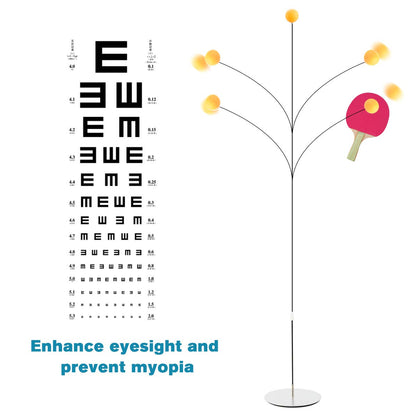 Surplex Table Tennis Trainer with Elastic Soft Shaft Height Adjustable With Rackets Practice Balls For Beginners Self-training Leisure Decompression Child Adult Indoor Outdoor Play