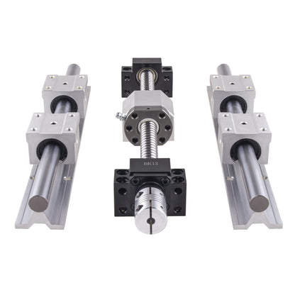 CNCYEAH Linear guide 2 set SBR16-1200 MM linear guide rails and 1 set ball screw SFU1605-1200 MM with manual handwheel BK12/BF12 CNC rail set guide rail for 3D printers CNC
