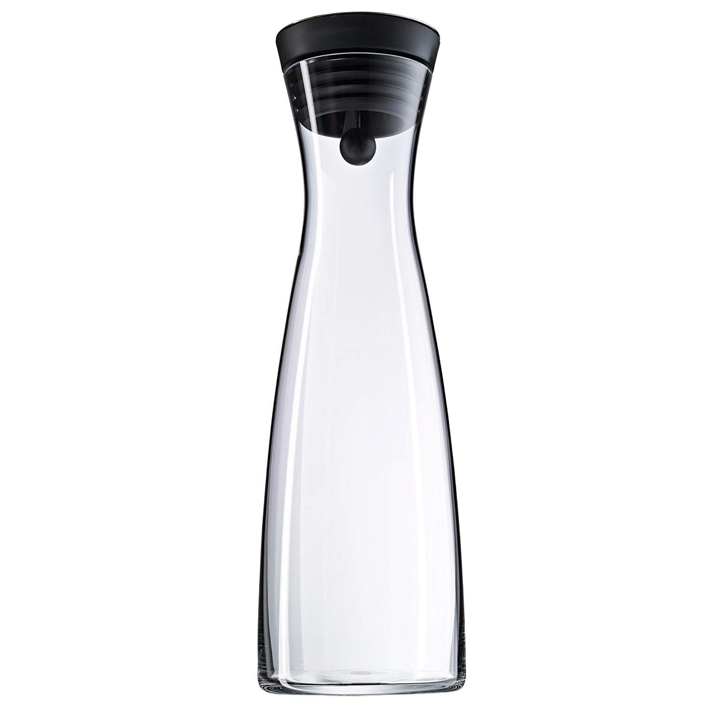 WMF Basic Water Carafe 1.5 liter, glass carafe with lid, silicone cover, CloseUp closure & Gourmet Bowl Set 4-piece, stainless steel bowls for the kitchen 0.75l - 2.75l, mixing bowl.