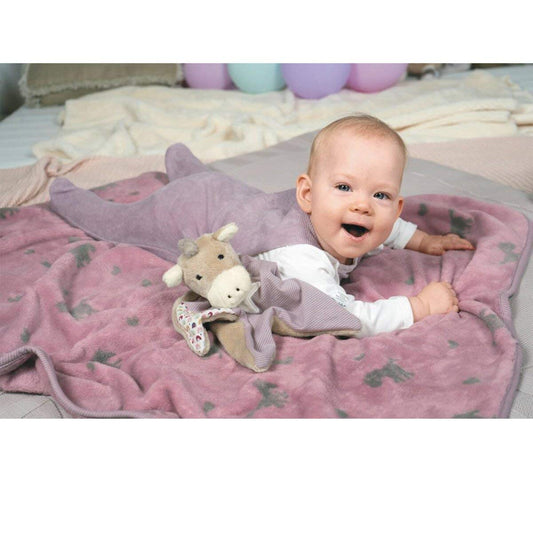 Sterntaler Cuddly Blanket Pony Pauline, For babies from 1 month, Size M, 27 x 32 cm.