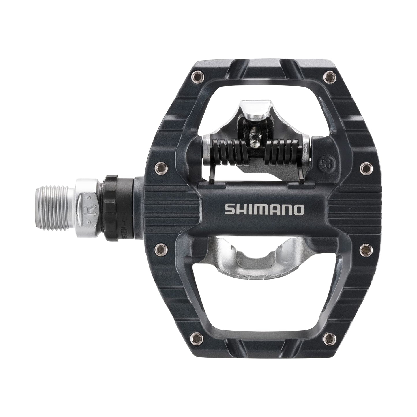Shimano PD-EH500, SPD bike pedals, cleats set included, mountain bike, two-sided platform, metal