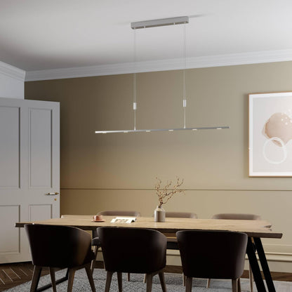 Lucande LED pendant light adjustable in height, dimmable via wall switch Dining table hanging lamp 140 cm 6x 5W dining table lamp living room lamp