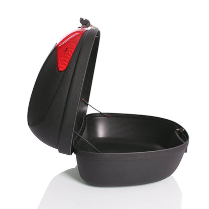 TRESKO XXL Motorcycle Top Case - fits 2 helmets, 48L universal top case for scooters, motorcycles, mopeds & quads