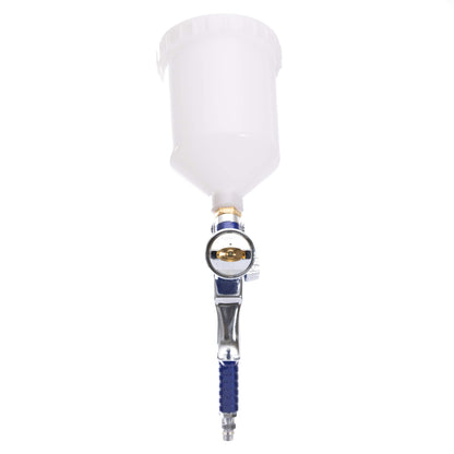 IPOTOOLS HVLP paint spray gun 1.4mm + 1.7mm & 2.0mm nozzle - H-827P professional paint spraying system spray gun with 600ml plastic cup and stainless steel nozzle 2X nozzle set