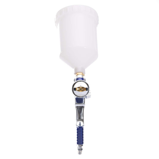 IPOTOOLS HVLP paint spray gun 1.4mm + 1.7mm & 2.0mm nozzle - H-827P professional paint spraying system spray gun with 600ml plastic cup and stainless steel nozzle 2X nozzle set
