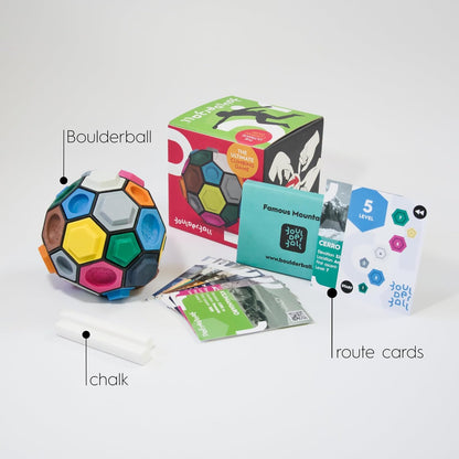 BOULDERBALL Basic 3D Climbing Ball, world premiere, climbing in tight spaces - concentration, creativity, skill - Boulder Ball - award-winning climbing game - free app