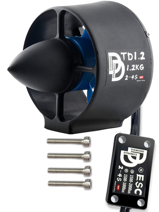 Underwater thruster 1.2kg thrust 12V brushless motor with bidirectional fully waterproof ESC for ROV, RC boat, underwater vehicle, diving, seabed photography, seabed photography (CW)