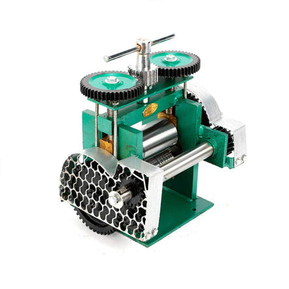 LENJKYYO Manual Combination Rolling Mill 85MM Jewelry Making Processing Jewelry Combination Rolling Mill Tabletting Square Line Groove Machine