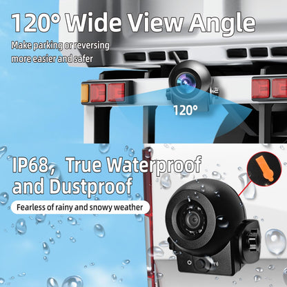 Uzone wireless rearview camera with night vision, IP68 waterproof, magnetic, WiFi, smartphone app for iPhone and Android. Wireless rearview camera with rechargeable battery for RV, hitch, horse trailer.