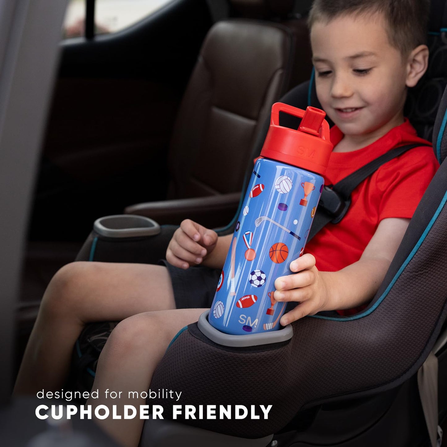 Simple Modern Kids Water Bottle with Straw | Insulated Stainless Steel Children's Drinking Bottle for Toddlers Boys and Girls | Summit | 415ml | Tie-Dye