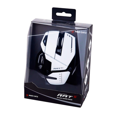 MadCatz R.A.T. 8+ Optical Gaming Mouse, White