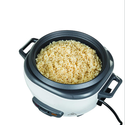 Russell Hobbs rice cooker small [medium] 0.8l (including steamer insert, keep warm function, non-stick cooking pot, rice spoon & measuring cup) slow cooker for vegetables & fish 27030-56