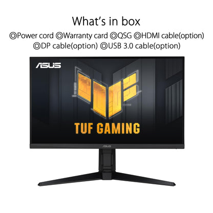 ASUS TUF Gaming VG27AQML1A - 27 inch WQHD monitor - 260 Hz, 1ms GtG, G-Sync, FreeSync, Adaptive Sync, ELMB, GameFast, DisplayHDR 400 - Fast-IPS, 16:9, 2560x1440, USB, DP, HDMI, ergonomic, speaker.