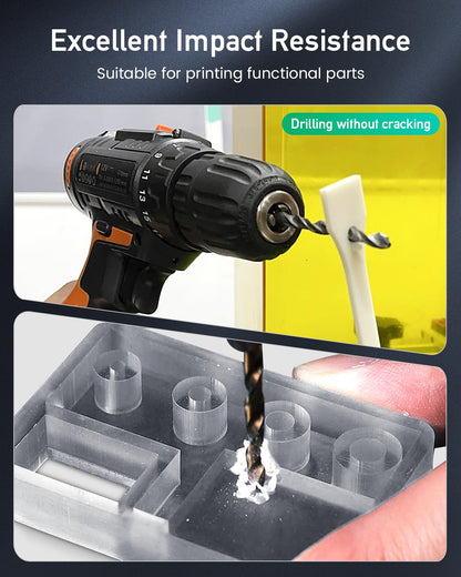 SUNLU ABS-Like 3D Printer Resin 1KG, 405nm UV-Curing Standard Photopolymer Fast Resin for LCD/DLP/SLA 3D Printing, Non-Brittle & High Precision, Dark Grey 1000G
