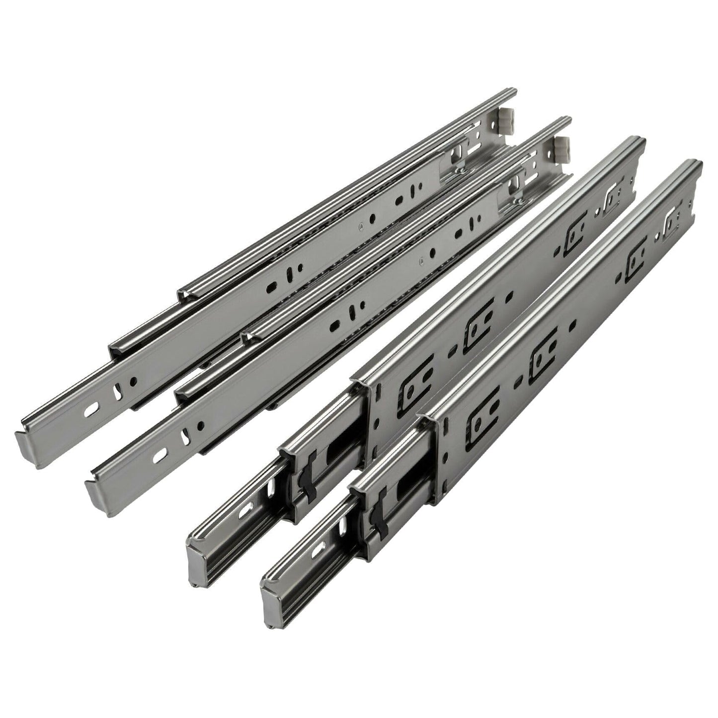 SOTECH 2 pairs (4 pieces) full extension slides KV1-45-H45-L600-NF 600 mm (retracted) telescopic ball bearing slide load capacity 45 Kg