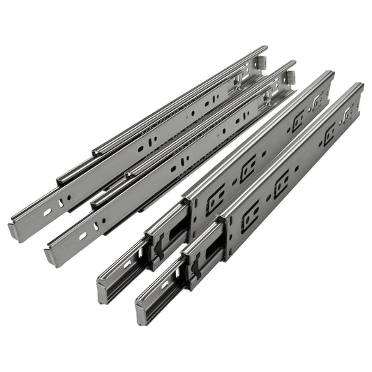 SOTECH 2 pairs (4 pieces) full extension slides KV1-45-H45-L600-NF 600 mm (retracted) telescopic ball bearing slide load capacity 45 Kg