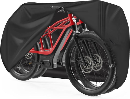 Zettum bike cover for 2 bikes - bike garage for outdoor storage Waterproof & Heavy Duty, 600D PU coating bike rain protection for 2 bikes
