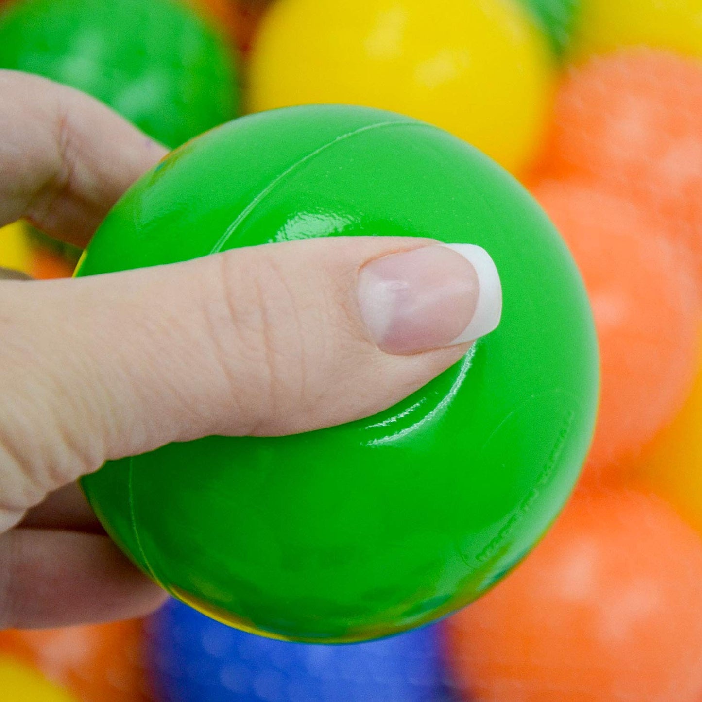 LittleTom 3000 balls for ball pit - 7cm plastic balls children play balls - baby ball for grasping - plastic balls for ball pit bounce house ball pool - baby toy set for trampoline play tent playpen
