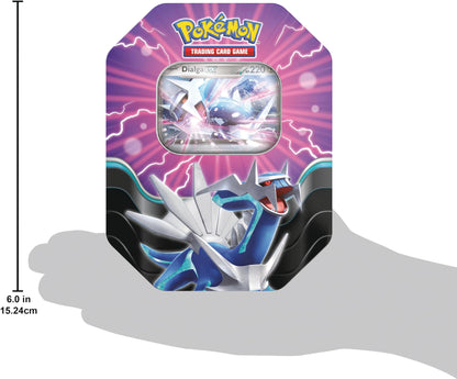 Pokémon Trading Card Game: Tin Box Azure Legends: Dialga-ex (4 booster packs & 1 holographic promo card)