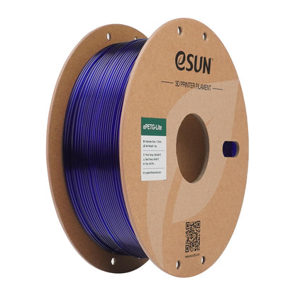 eSUN PETG Filament 1.75mm, high toughness PETG Filament, 1KG spool (2.2 LBS) 3D printing Filament for 3D printers (Blue, 1KG)