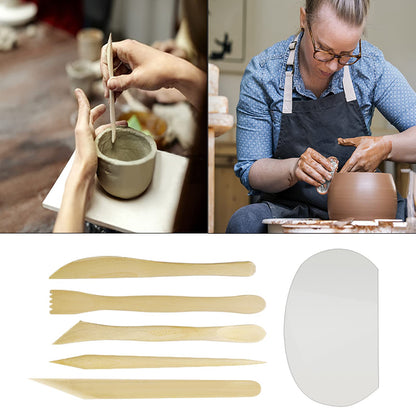 46Pcs Pottery Tool Set Sculpting Tools Polymer Clay Tools with Storage Bag for Model making, Jewelry Crafting, Pottery.