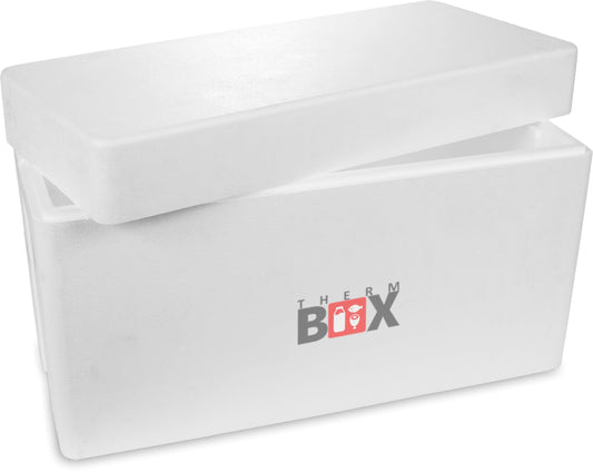 THERM-BOX Styrofoam Box 83W Inside: 70x29x39cm Wall: 2.5cm Volume: 83L Insulated Cooler Reusable Warm/Cold Box