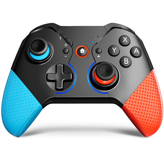 ISENPENK Wireless Controller for Switch Console, Gamepad with Wake-up, Bluetooth Controller Remote Wireless Grip with RGB Lighting Dual Vibration Turbo Wake-up for Kids Adults