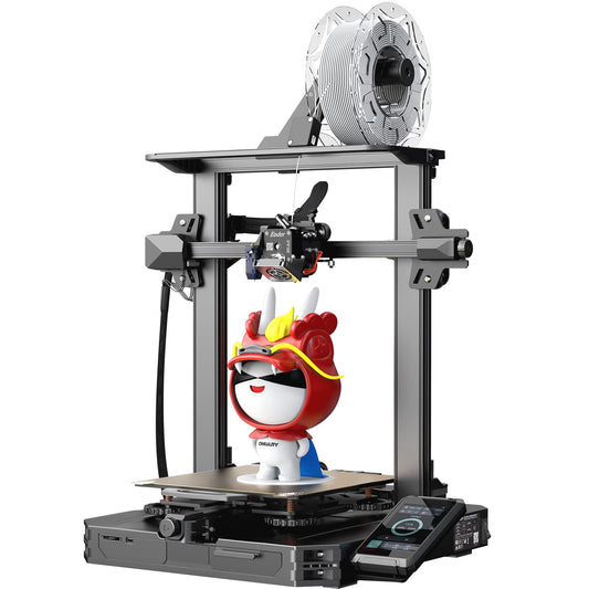 Creality Ender 3 S1 Pro, Official FDM 3D Printer with 300°C High Temperature Nozzle, 160mm/s Fast Printing & Steel PEI Plate with Spring & LED Light Strip, CR Touch Auto-Leveling (220x220x270mm)