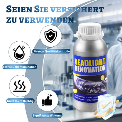 Qunbanty Headlight Restoration Kit, 800G Repair Liquid Headlight Fogging Set, Headlight Repair Kit, Headlight Polishing Set, Headlight Polishing Repair Tool for Yellowing/Foggy headlights.
