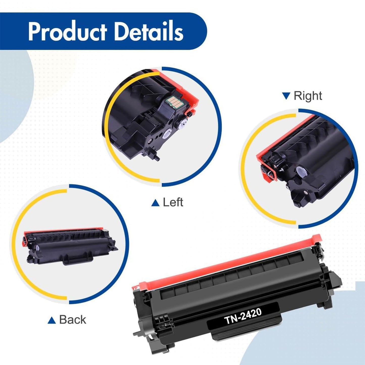 TN2420 TN-2420 MFC L2710DW Toner: Compatible with Brother TN2410 TN-2410 HL-L2350DW HL L2350DW MFC-L2710DW DCP-L2530DW MFC-L2710DN HL-L2310D MFC-L2750DW DCP-L2510D MFC-L2730DW HL-L2375DW 2-Pack Black