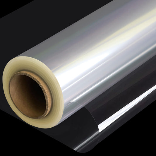 86CM x 30M Clear Gift Wrap Transparent Cellophane Roll 3 Mil Thickness Cellophane Film Gift Paper Wedding Clear Wrapping Film Crystal Clear Packaging Paper for Flowers Gift Baskets Easter Christmas