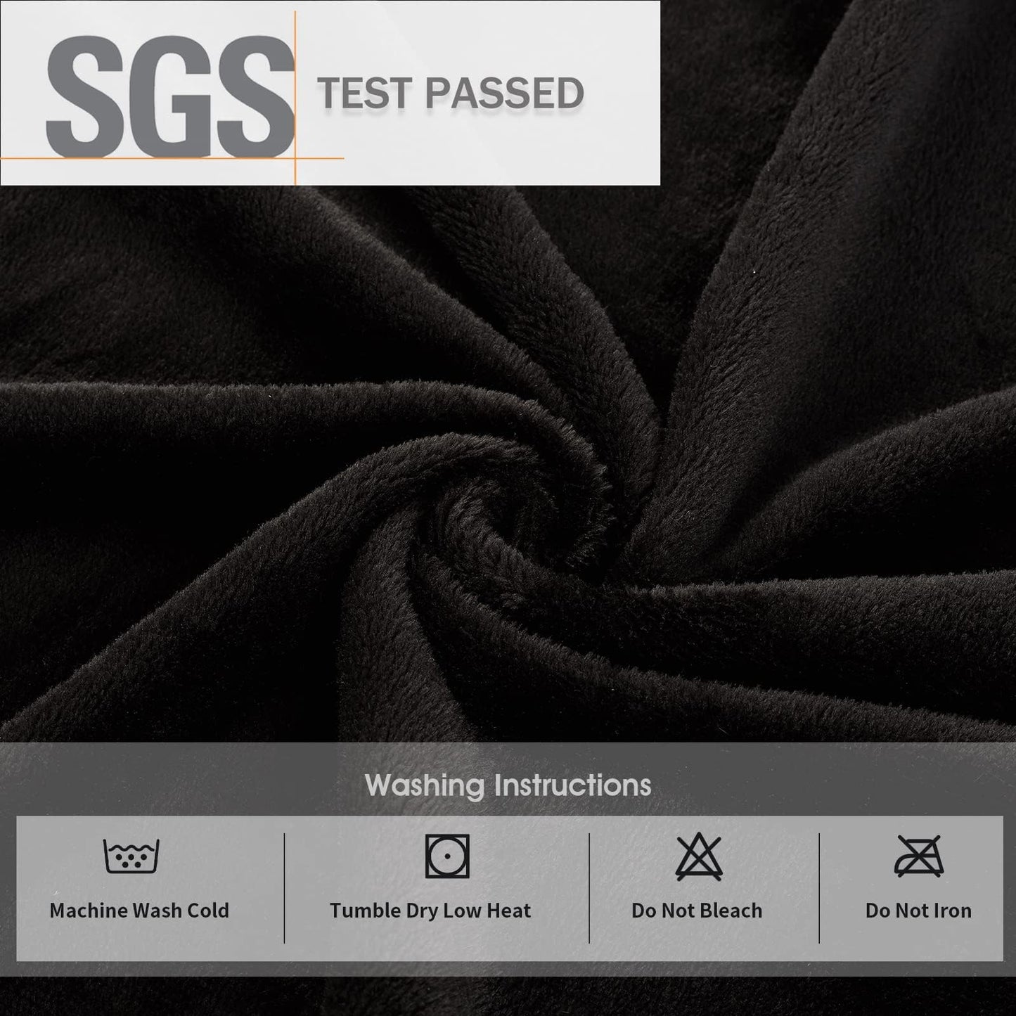 FashGudim Men's Bathrobes large and oversized in full length plush fleece long robe shawl collar warm winter men's bathrobe (Black, L/XL)