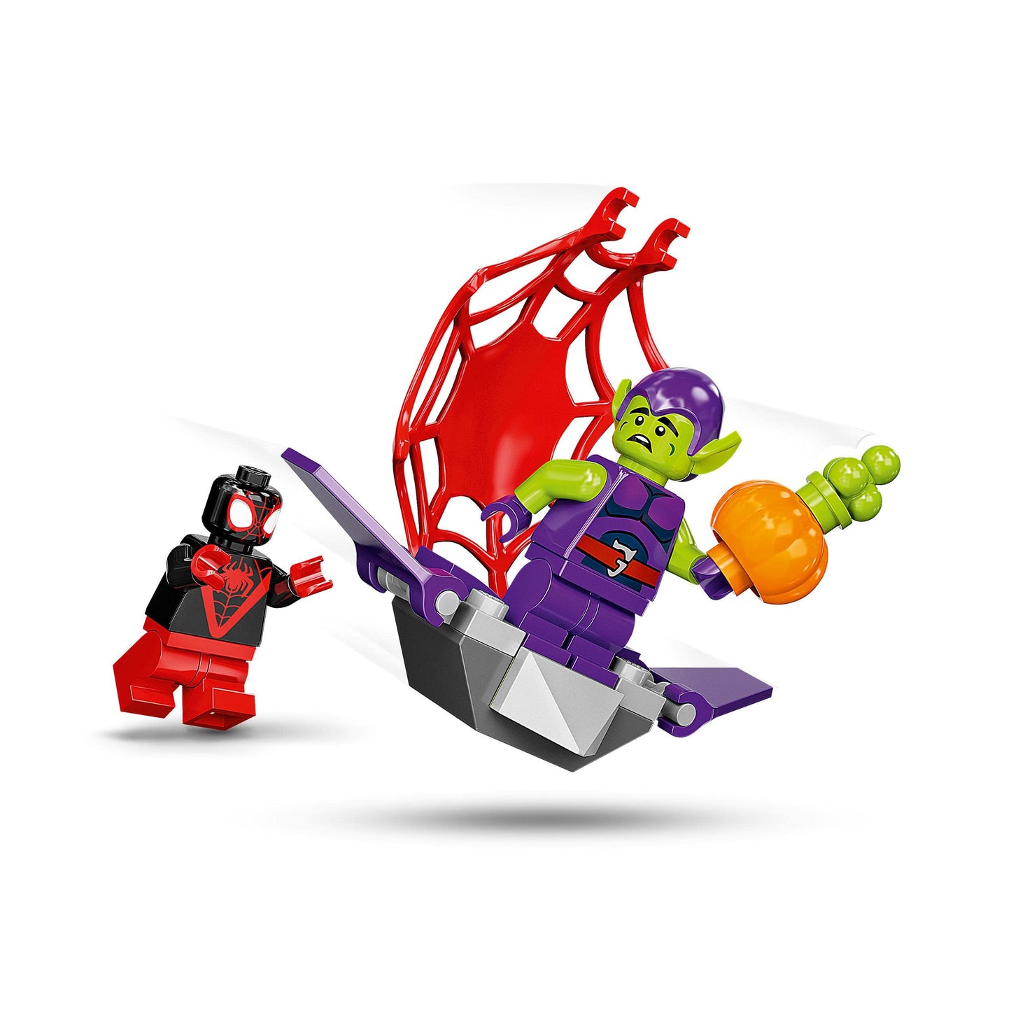 LEGO 10789 Marvel Spider-Man's Car and Doc Ock Set, Spidey and His Super Friends & 10781 Marvel Spidey and His Super Friends Miles Morales: Spider-Man's Techno-Trike, for ages 4 and up.