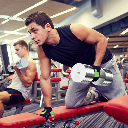 Dripex Dumbbell Set Adjustable Dumbbell 2x15kg, Steel dumbbells included. 2.5kg 5kg 7.5kg 10kg 15kg 25kg 30kg 50kg Fitness Dumbbells 30 KG with Foam Handle for Home.