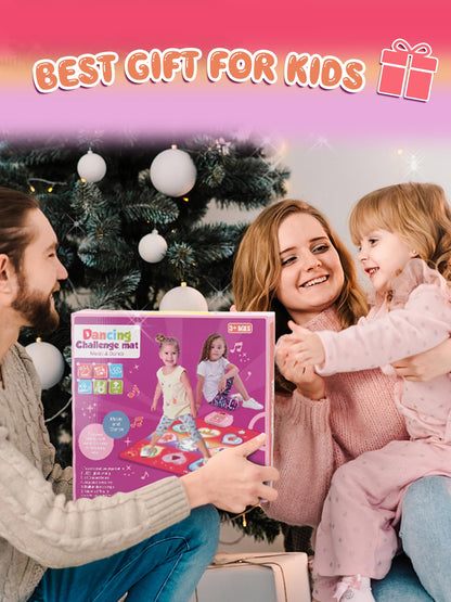 BAZADER Unicorn Dance Mat Toy Gifts for Girls Boys Ages 3 4 5 6 7 8+ Years, Music Mat with 5 Modes & 8 Built-in Songs, LED Display, Christmas Birthday Kids Toy